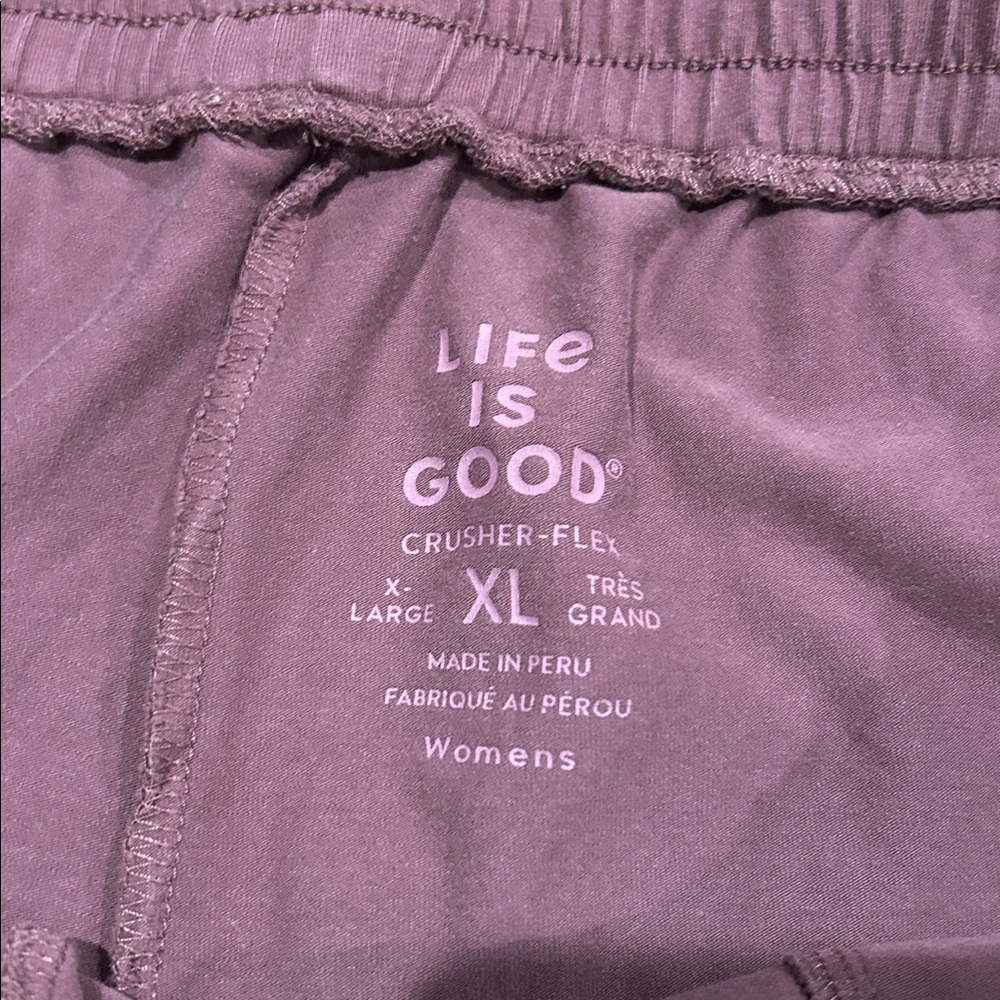 Life Is Good Women's Purple Joggers - Picture 4 of 4